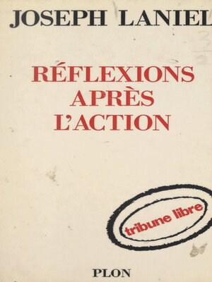 cover image of Réflexions après l'action